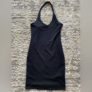 Black Mini Halter Dress
